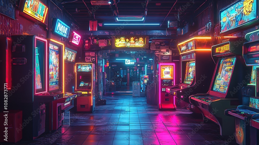 Neon Arcade Alley Neon Arcade Alley