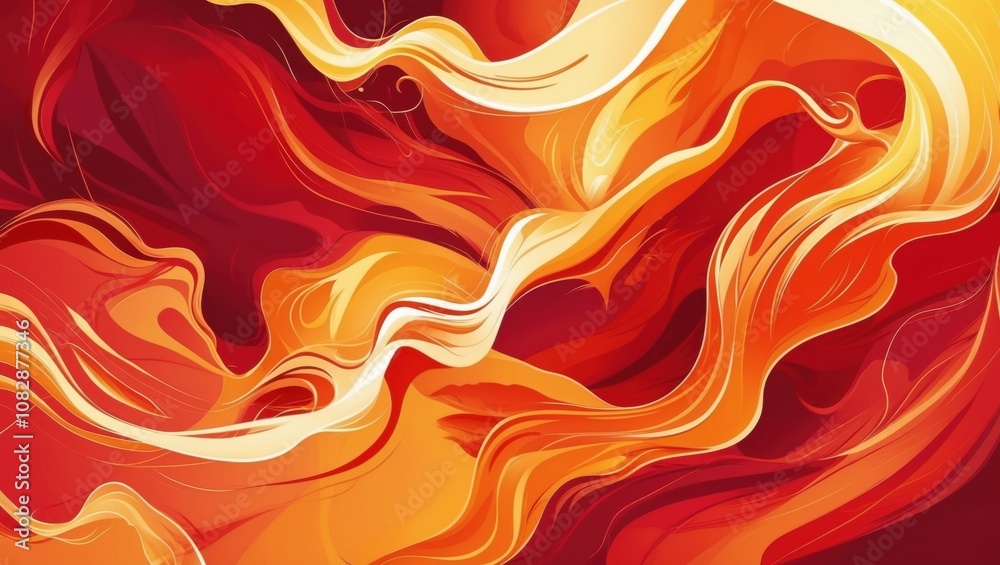 Dynamic abstract waves artistic composition vibrant colors digital art close-up view energy and movement Dynamic abstract waves artistic composition vibrant colors digital art close-up view energy and movement