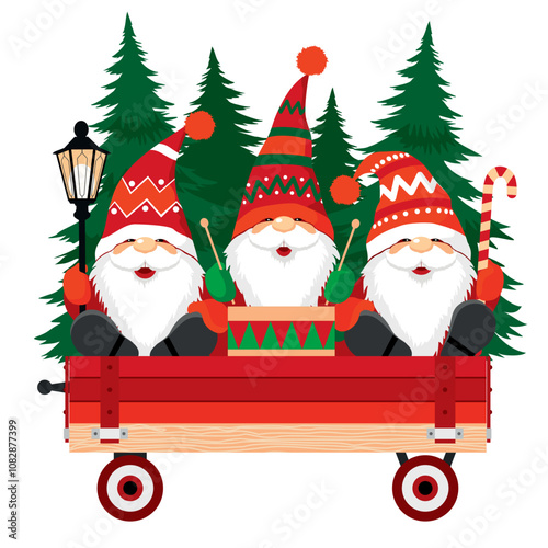 GNOMES CHRISTMAS CART