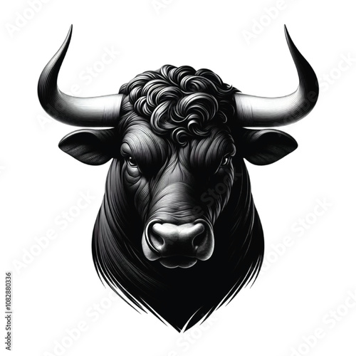 black bull vector
