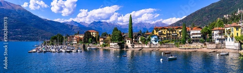 Tableau sur toile Italy Lake Como Bellano village 18K panorama