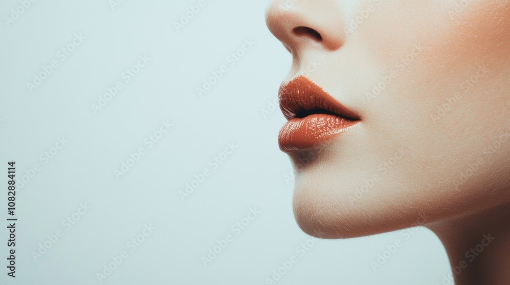 Sensual touch closeup on lips studio setting personal care advertisement soft lighting intimate concept for skincare awareness Sensual touch closeup on lips studio setting personal care advertisement soft lighting intimate concept for skincare awareness