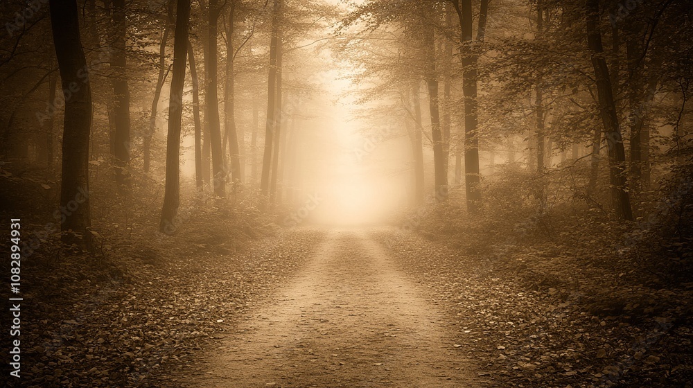 Obraz premium Mysterious Forest Path