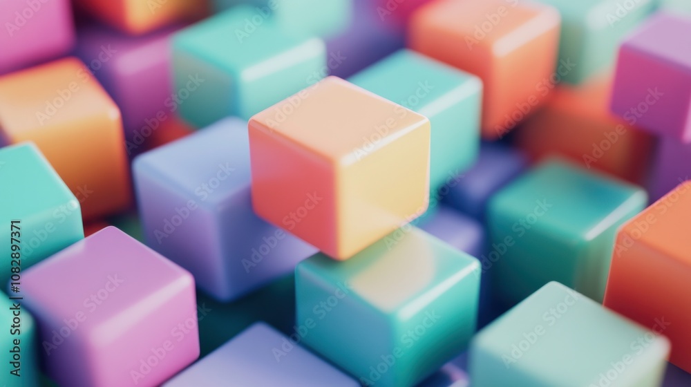 Colorful Abstract Cubes