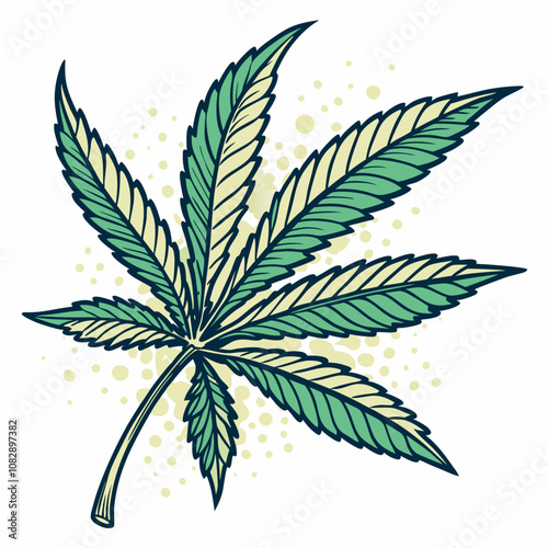 cannabis leaf vector illustration
