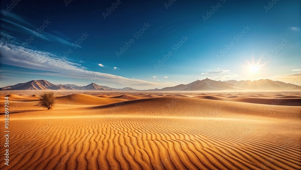 Naklejka premium Desert landscape background created with minimalist design