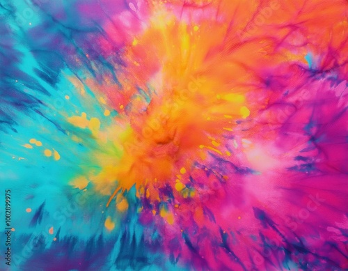 Brightly colored tie dye background