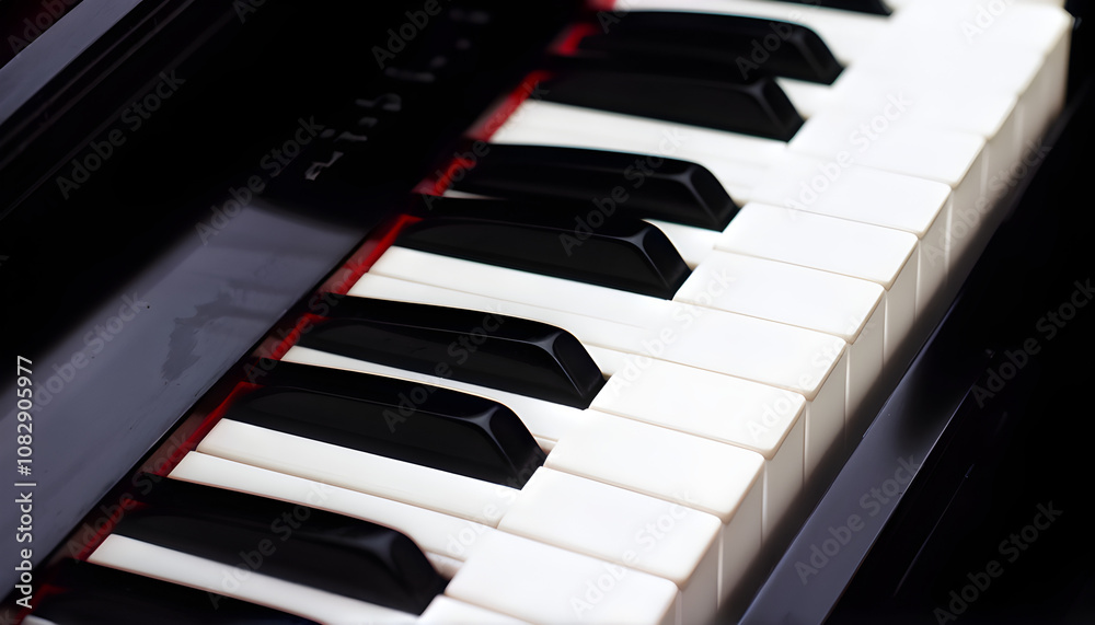 Classic Acoustic Piano Ivory keys closeup for Musical Composer Musician Performance Entertainment Classic Acoustic Piano Ivory keys closeup for Musical Composer Musician Performance Entertainment