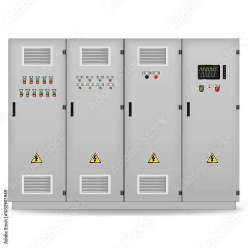 Control Panel. Production control panel and control of computer devices. Touchpad. Vector graphics 