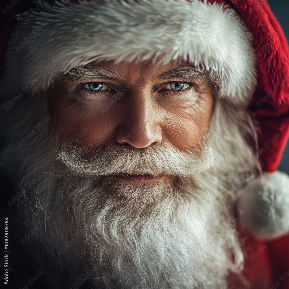 Smiling Santa in the holiday season Smiling Santa in the holiday season