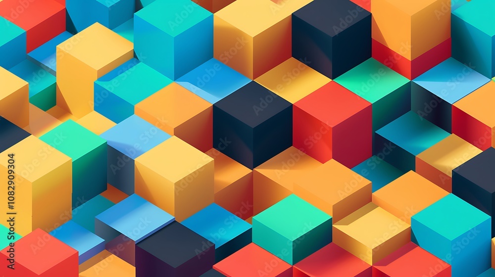 Overlapping Diagonal Rainbow Layers with Luxurious Abstract Shapes Overlapping Diagonal Rainbow Layers with Luxurious Abstract Shapes