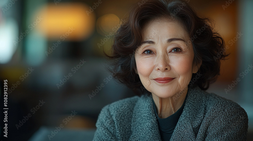 business photo of beautiful elderly Asian woman business photo of beautiful elderly Asian woman