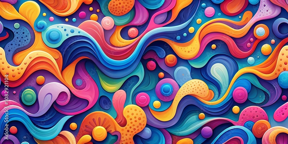 Abstract Wavy Pattern with Vivid Colors, Digital Art, 3D , abstract art, digital art, 3d art Abstract Wavy Pattern with Vivid Colors, Digital Art, 3D , abstract art, digital art, 3d art