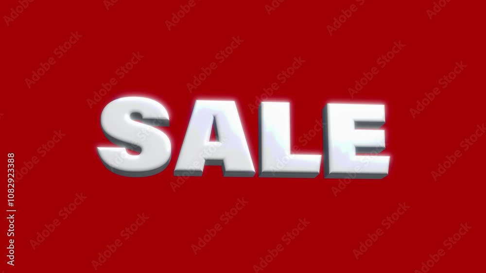 Horizontal 3D poster. A large three-dimensional word sale, rotating smoothly from side to side. Advertising background. Horizontal 3D poster. A large three-dimensional word sale, rotating smoothly from side to side. Advertising background.