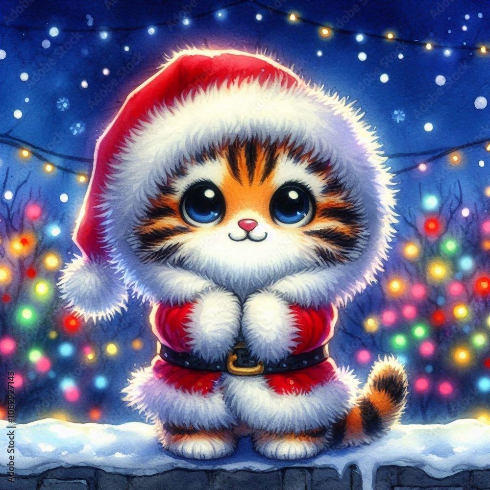 Tiger als Weihnachtsmann Tiger als Weihnachtsmann