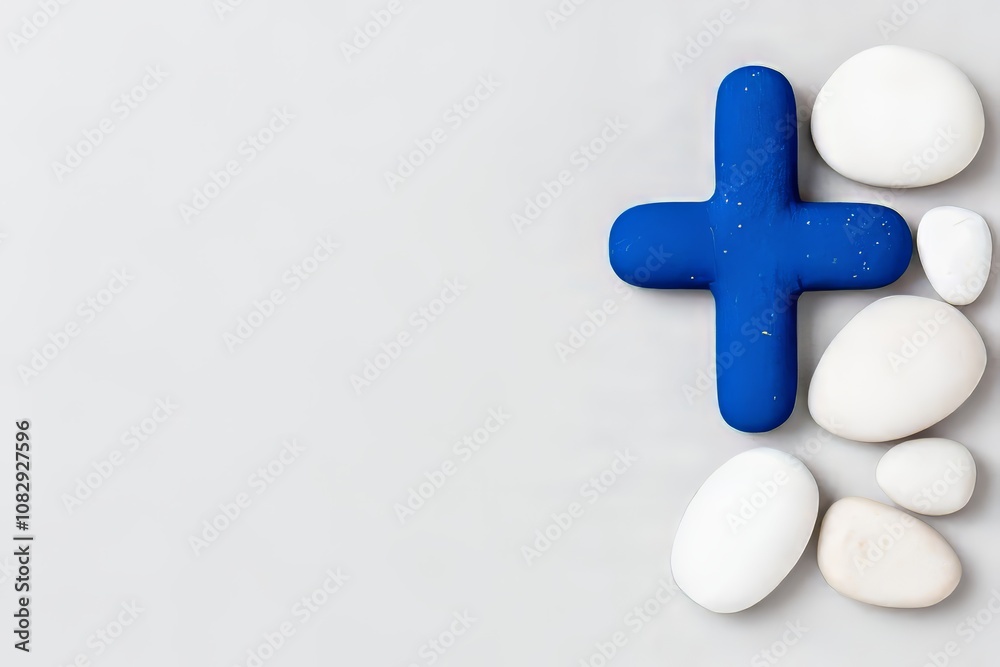 Obraz premium With the greek flag overlayed on a map, explore Greece's cultural heritage