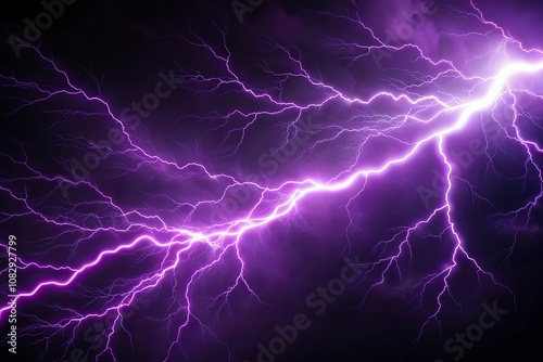 Dark background with purple lightning and thunder