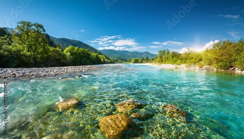 lake in the mountains