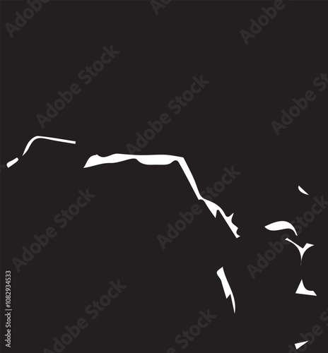 Abstract monochrome grunge background. The gloomy texture of the old worn surface. Scratches, chips, scuffs vector pattern