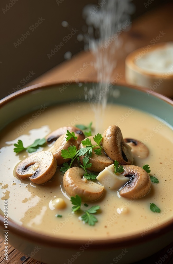 soup with mushrooms soup with mushrooms
