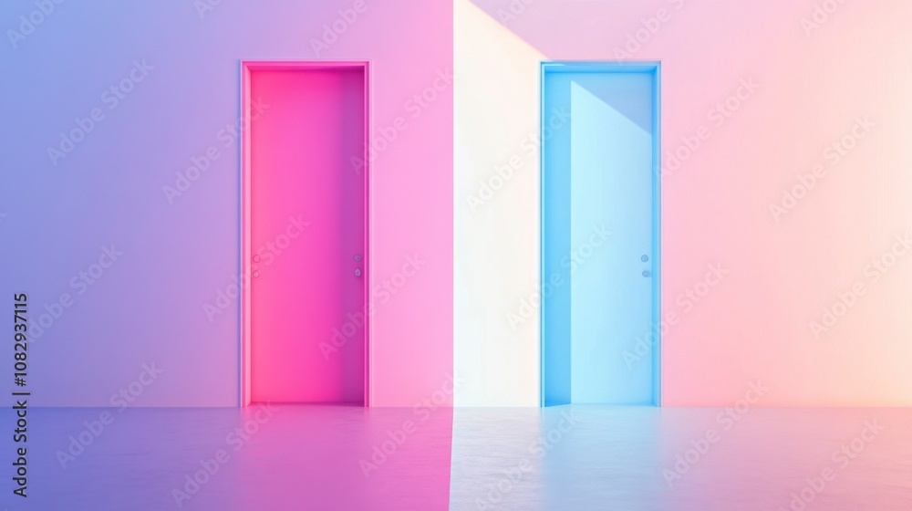 Two Distinct Doors Leading to Varied Spaces Two Distinct Doors Leading to Varied Spaces