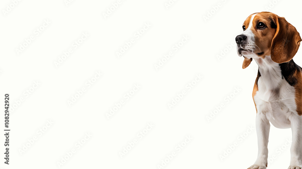 Portrait of a rottweiler dog standing in confident pose on a white background Portrait of a rottweiler dog standing in confident pose on a white background