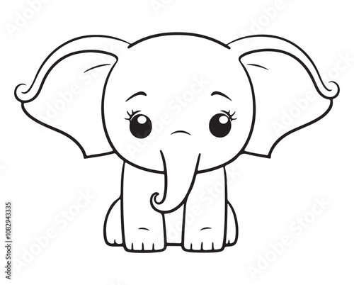 Baby Animals Coloring Page for kids 002