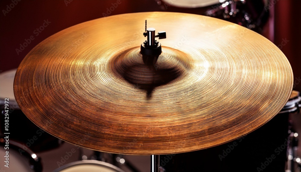 Fototapeta premium cymbals percussion instrument, AI generated