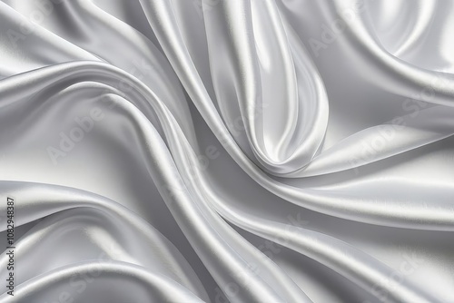Obraz na płótnie Smooth elegant white silk or satin luxury cloth texture can use as wedding background. Luxurious background design. w salonie