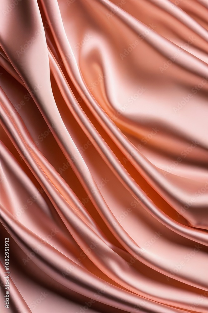 Smooth elegant pink silk or satin texture can use as wedding background. Luxurious background design