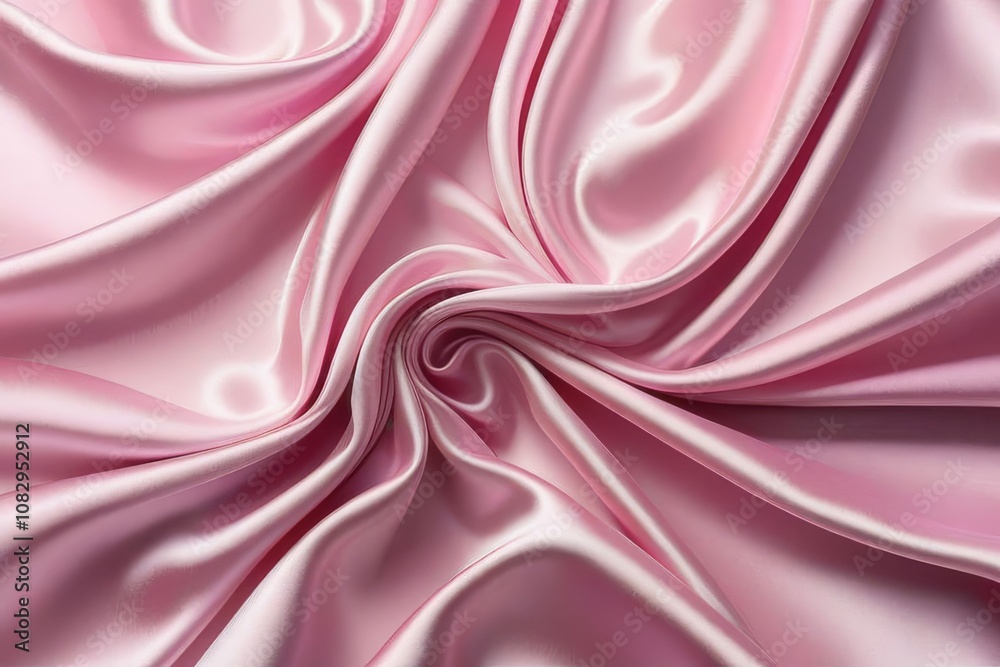 Obraz premium Texture background pattern. Pink silk fabric.