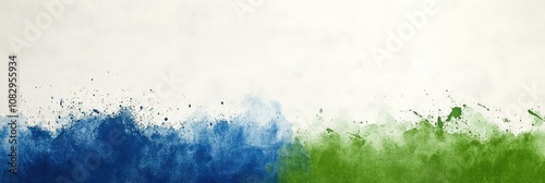 Soft Watercolor Blend: Dreamy Blue and Green Backgrounds with Textured Abstract Patterns