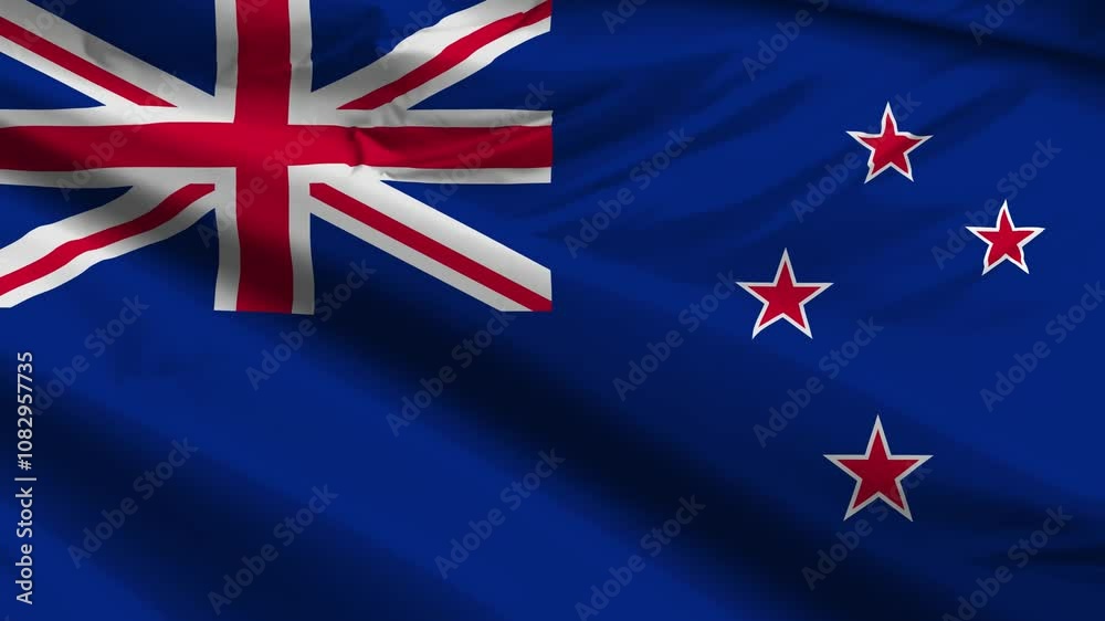 custom made wallpaper toronto digitalnew zealand flag moved by the wind