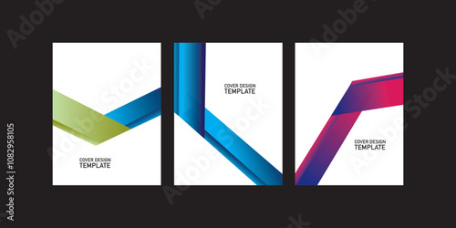 Vibrant Ribbon Design Set template