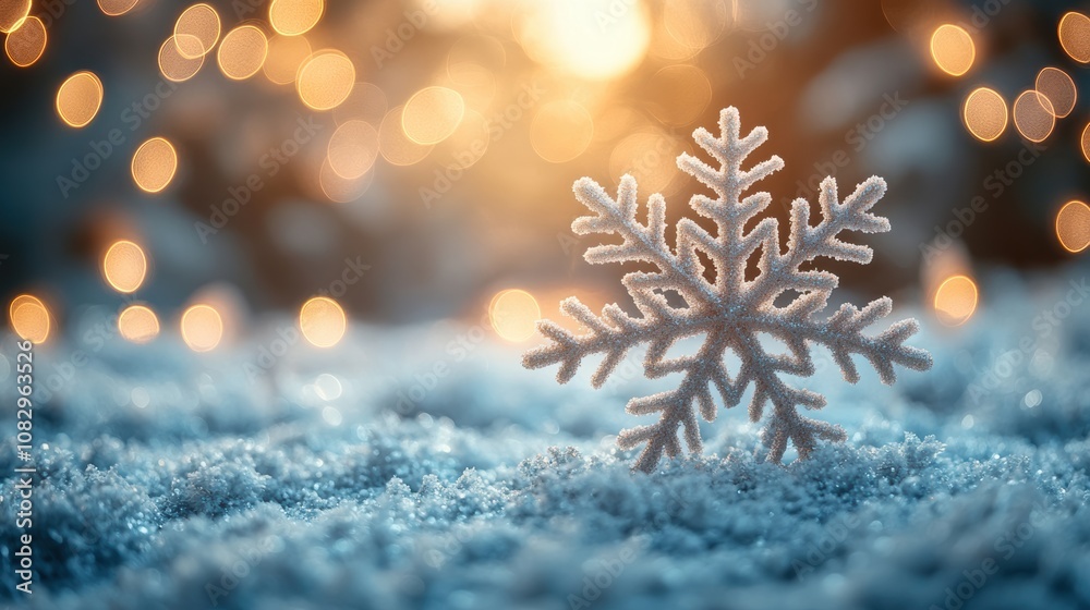 Pastel blue christmas background with snowflake border and bokeh Pastel blue christmas background with snowflake border and bokeh