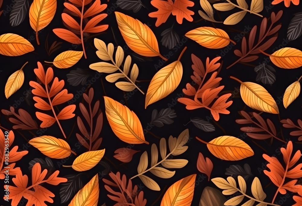 autumn seamless pattern autumn seamless pattern
