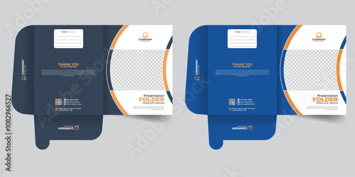 Modern Presentation Folder Design. Company report cover or file folder design, With image Modern folder design, presentation folder template, cover design for folder, Unique real estate File Cases
