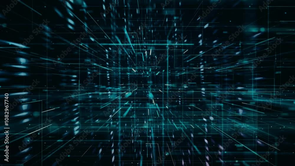 Digital Matrix Pulse, Holographic Data Stream, Digital Data Connection Network.
