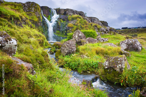 Svartafoss waterfall in Tor...