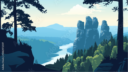 The Majestic Cliffs of Saxon Switzerland