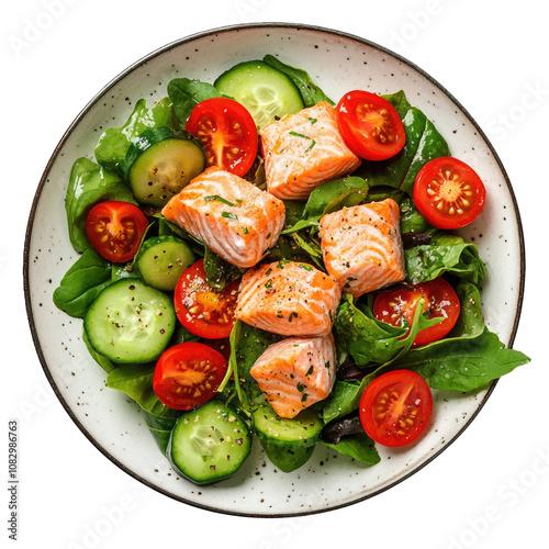 Delicious Plate of Salad wi...
