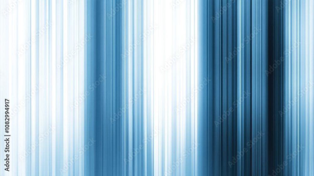 Fototapeta premium Abstract Blue and White Vertical Stripes Background with Smooth Gradient Effect for Use in Digital Design Projects and Creative Applications