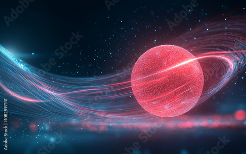 A demonstration of structural relationships and interactions between molecules in the microcosmic world

