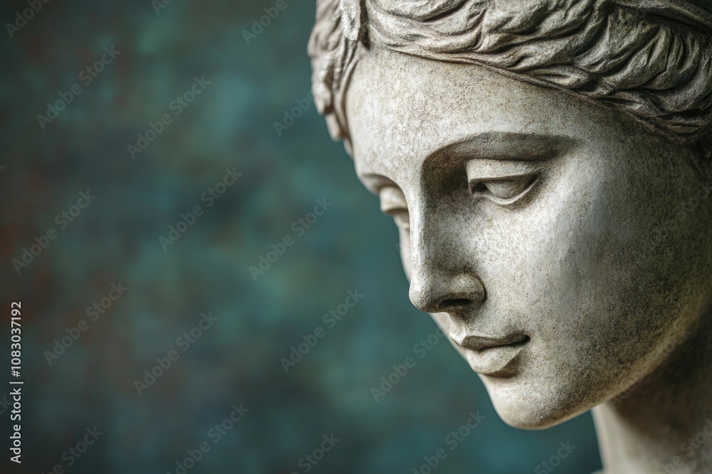 Obraz premium A detailed view of a female statue