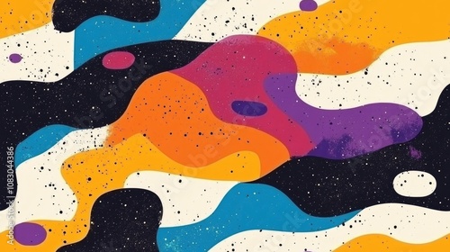 Wallpaper Mural Seamless abstract background pattern featuring vibrant textures ideal for textiles and wallpapers Torontodigital.ca