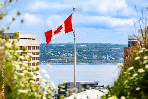 Canadian flag in Halifax, Nova Scotia