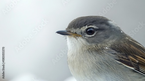 Close up of a barred warbler Sylvia nisoria photo