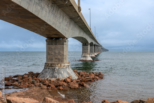 Confederation Bridge supporting structure photo