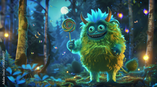 fluffy monster