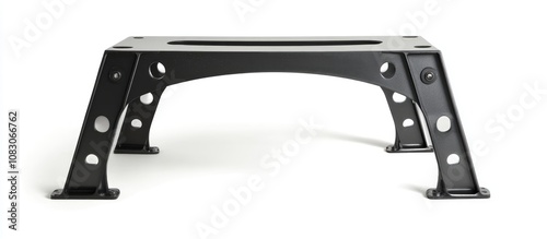 Metal table support featuring a modern design with both metal and plastic components ideal for furniture assembly and home improvement photo